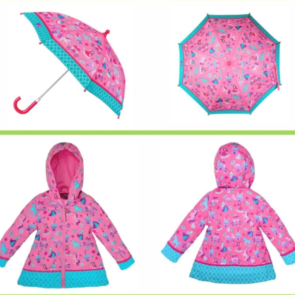 Stephen Joseph Raincoat & Umbrella Set